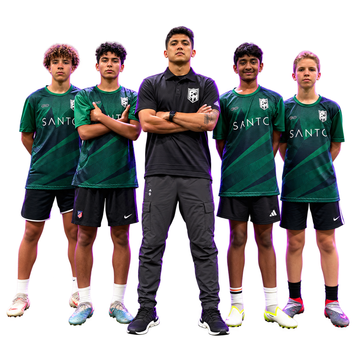 Fredy Montero with FM Elite athletes